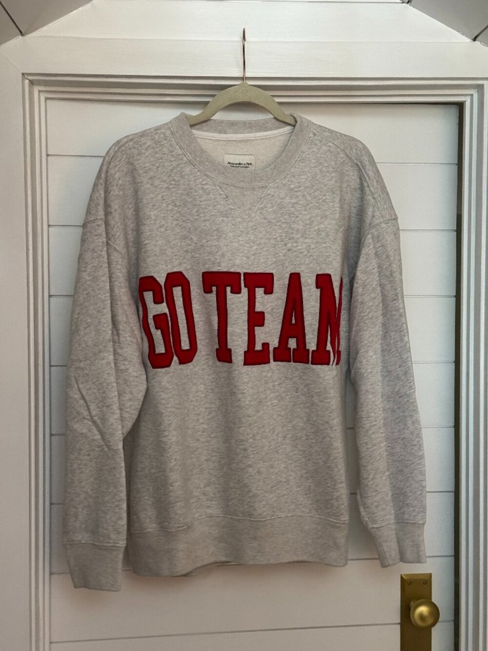 A&F Varsity Style "Go Team" Sweatshirt
